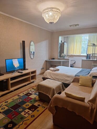 суточная квартиры бишкеке: 1 комната, Душевая кабина, Постельное белье, Кондиционер — 2