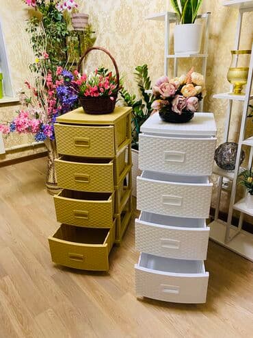 мебель для ванной размеры: Пластиковые комоды Производство:Россия высота 98 см ширина 38 см — 5