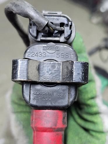 Кыймылдаткыч тетиктери жана чогултулган моторлор: От алдыруу катушкасы Nissan 1990 г., Колдонулган, Оригинал, Германия — 2