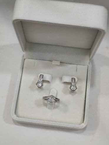 свадебное платье для высокой невесты: Серебряный Набор Классика Серебро 925 пробы Качество отличное — 6