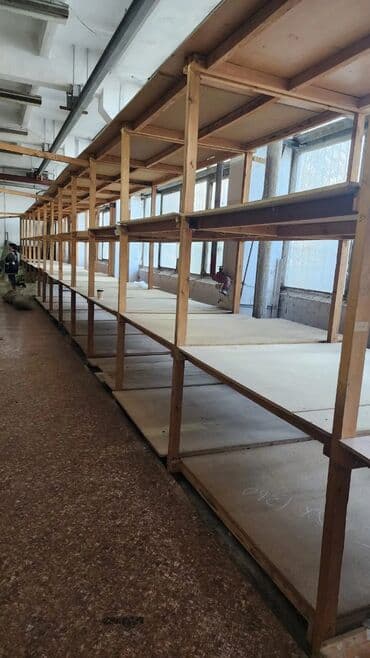 оборудование для нижнего белья: Продаю. самовывоз. Деревянные стеллажи для складов/ателье/мастерских — 9