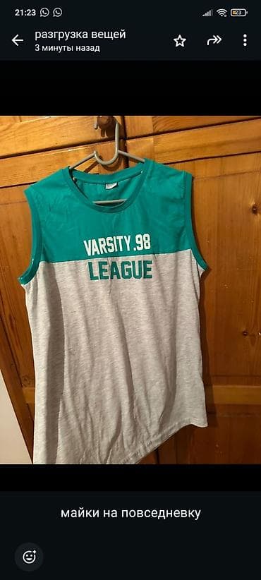 Повседневные платья: Платье-микс 2-в-1: синее трикотажное миди + верх-рубашка в тонкую — 9