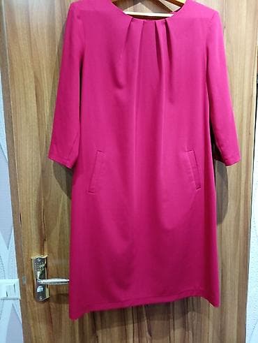 Күнүмдүк көйнөк, Күз-жаз, Кыска модель, Трапеция, 4XL