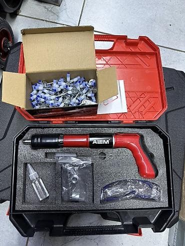 клей для пистолета: Монтажный пистолет ALEM для дюбелей-гвоздей/анкеров в комплекте — 1