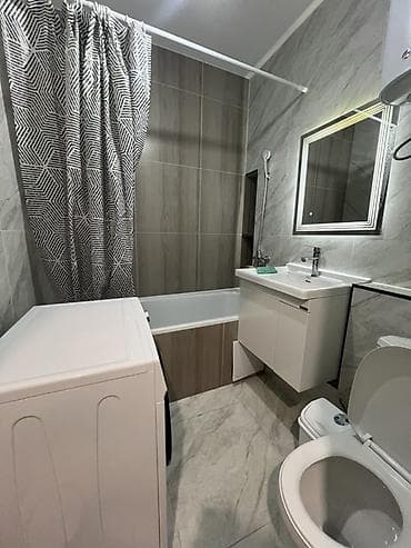 кравтиры в бишкеке: 2 комнаты, 53 м², Евроремонт — 3
