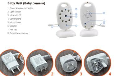 микрофон для детей: Видеоняня Video Baby Monitor VB601 Код: 3113Радионяня VB601 — 7