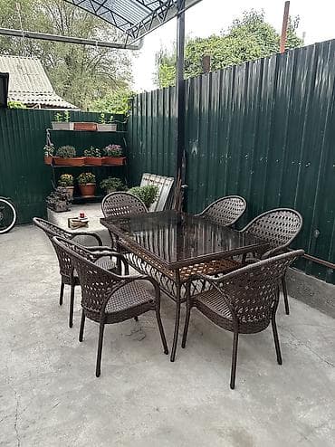 стул коленный: Комплект садовой мебели, Стулья, Ротанг — 5