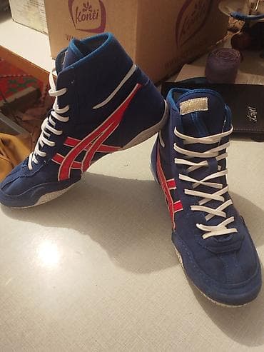 кызыл бел: Эркектердин кроссовкасы, 42, Asics, Колдонулган, түсү - Көк — 4