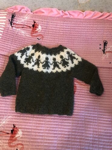 детский свитер с рисунком: Кофта handmade шерстяная на 3-4года — 1