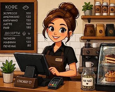 Требуется сотрудник: Кафе, Оплата: Еженедельно