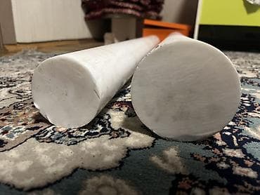 паласт: Фторопластовые прутки (PTFE), белые, цилиндрические. (1кг - 1500 сом) — 1