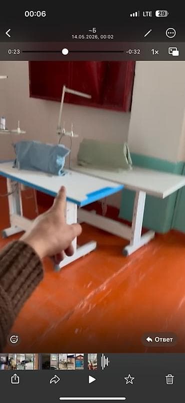 Тигүү цехтери үчүн жабдуулар: Промышленные швейные машины и оборудование для цеха в количестве 70 — 6