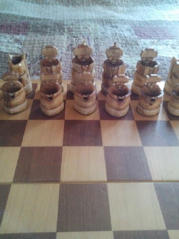 cs go: Шахматы в национальном стиле,ручной работы из кости,доска 45*45 — 3