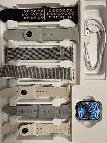 Башка акылдуу сааттар: Смарт-часы с набором ремешков и магнитной зарядкой Комплектация: - — 2