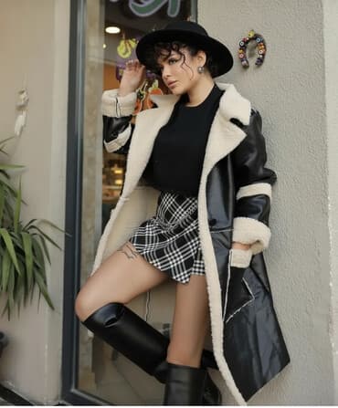 Плащ, Тренчкот, С меховой отделкой, С утеплителем, Водонепроницаемая модель, XL