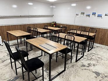 домашняя парта для школьника: Комплект парты и стула, цвет - Черный — 1