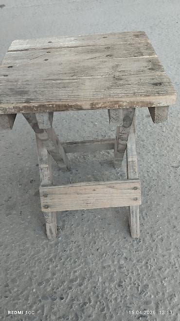 складная табуретка: Табуретка, Дерево, Раскладной — 1