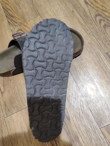 шлеп: Сандалии Birkenstock Arizona, размер 42 (270 мм), сделаны в Германии — 4