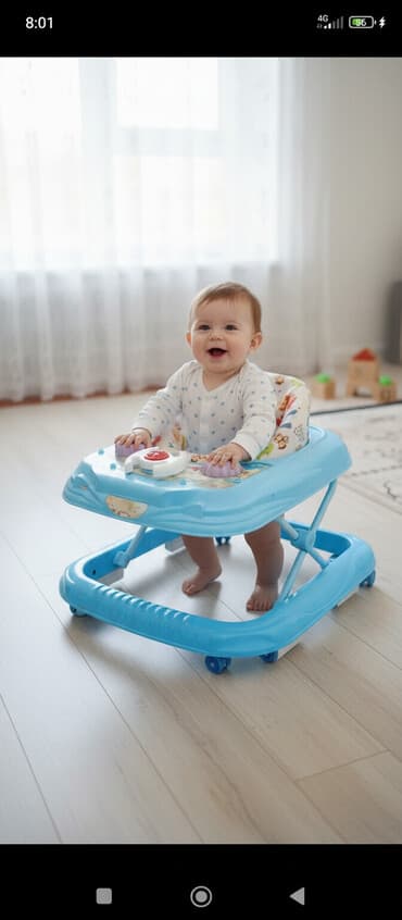 где можно починить коляску: Продам ходунок и стульчик кормящий — 1