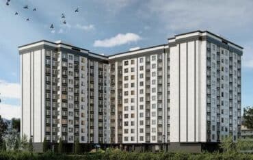 пишпек продажа квартир: 1 комната, 40 м², Элитка, 10 этаж, ПСО (под самоотделку) — 1