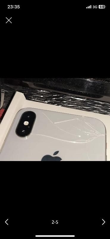 samsung 30s: IPhone X, Б/у, 64 ГБ, White Titanium, Зарядное устройство, Чехол, Кабель, 64 % — 7