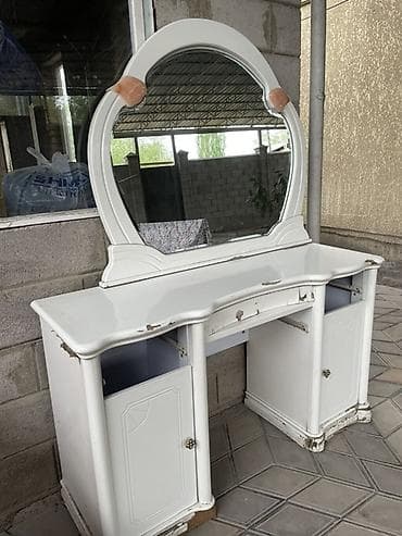 диваны с креслами: Туалетный столик, С зеркалом, цвет - Белый — 2