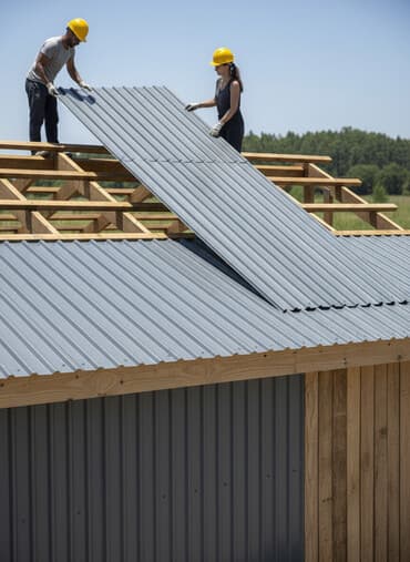 листы для крыши: Профнастил металлический для кровли и фасада - Материал: оцинкованная — 1