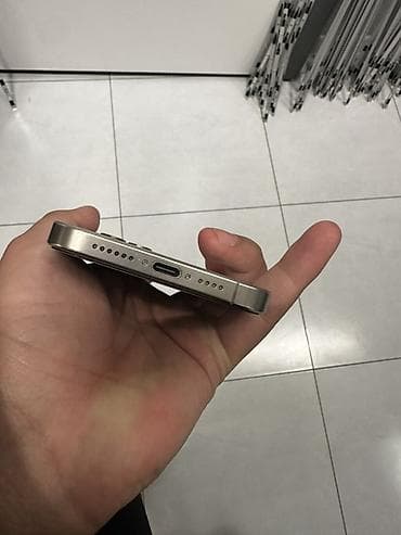 айфон запчасти: IPhone 15 Pro Max, Б/у, 256 ГБ, Natural Titanium, Защитное стекло, Чехол, Коробка, 86 % — 5