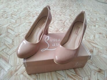 туфли беж цвет: Красивые бежевые туфли) новые. Одевали один раз на выпускной. Очень — 2