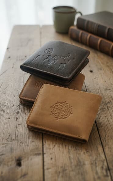 кошельки из натуральной кожи: Портмоне, Натуральная кожа, Мужские — 1