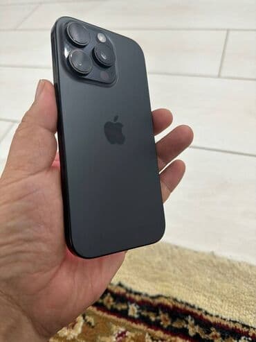 ipad mini 7: IPhone 16 Pro, Б/у, 256 ГБ, Черный, Чехол, 100 % — 1