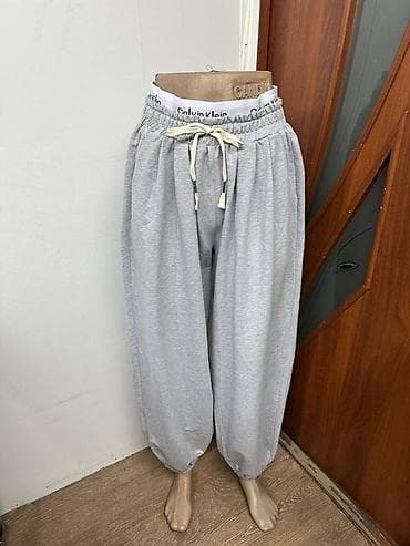 klein: Свободные женские спортивные штаны - Фасон: расслабленный оверсайз, с — 2