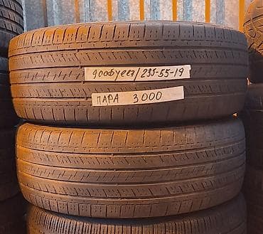 stud 100: Шины 235 / 55 / R 19, Лето, Б/у, Пара, Легковые, GoodYear — 1