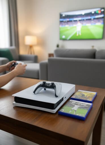 ps 4 слим: PS5 Слим модель с дисководом. Полный комплект: все необходимые провода — 1