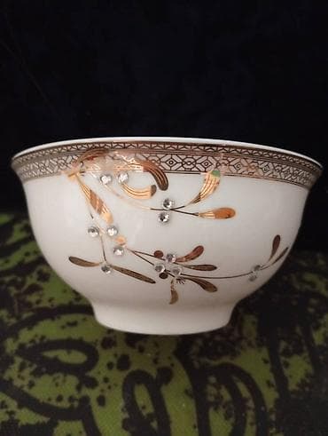 красивые вещи: Шикарный набор из 6 пиал. Изысканный рисунок украшенный стразами, в — 2