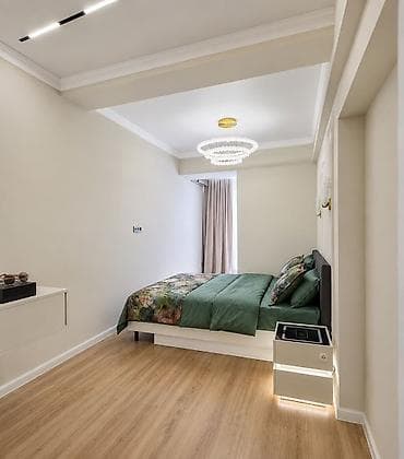 2 комнаты, 76 м², Асанбай мкр Элитка, 13 этаж, Дизайнерский ремонт — 1