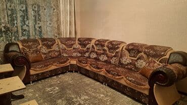 Кресла: Угловой диван, C подушками — 1