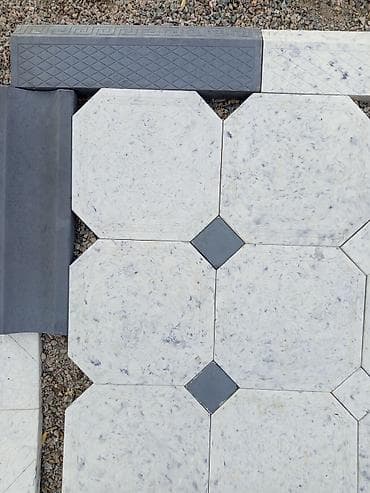 битоные: Тротуарная плитка с декоративным рисунком и вставками - Материал — 4