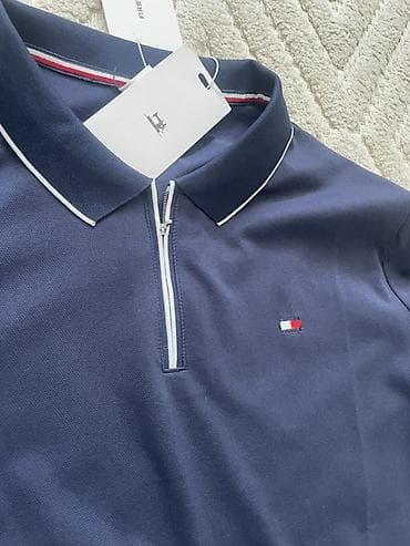 Футболки: Мужская футболка, M, Tommy Hilfiger, Новый, цвет - Синий, Самовывоз — 3
