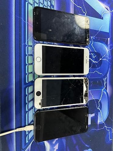 Лот: 4 смартфона для запчастей/восстановления айфон 6 и 8 раньше