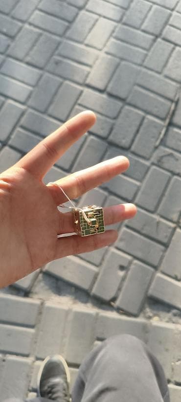 Брелоки: Металлический головоломный куб-лабиринт (брелок/антистресс) - — 1