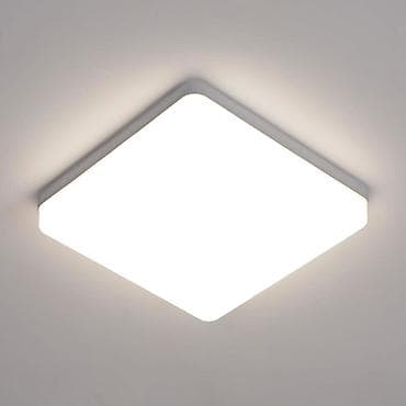 потолочный светильник: Безрамочный накладной светильник «Квадрат» - Тип: светодиодный — 2