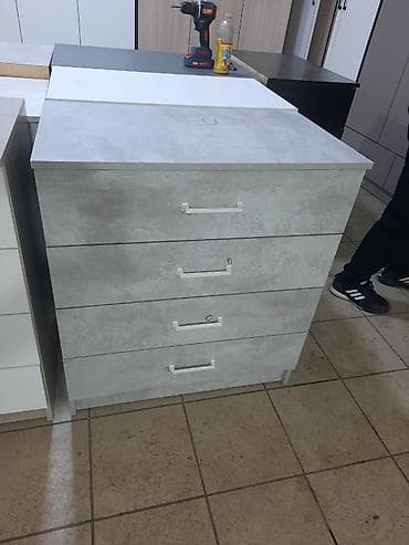 Комод для одежды, Без зеркала, ЛДСП, цвет - Серый