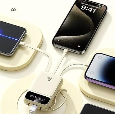 Компактный внешний аккумулятор (Power Bank) со встроенными кабелями — 3
