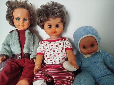 baby doll: Набор из трёх винтажных, советских кукол. По 500 сом/шт., если — 1