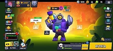 Игровой аккаунт Brawl Stars - Общие данные: - 24 927 трофеев - 86 из