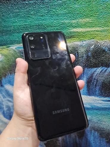 ipone 7: Samsung Galaxy S20 Ultra, Б/у, 256 ГБ, цвет - Черный, 2 SIM — 1