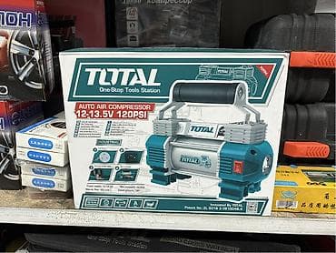 jamp starter: Автомобильный компрессор TOTAL (12–13,5 V, 120 PSI) - Тип: авто — 1