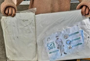 Комплект СИЗ 150 сом, Халат СИЗ 150 сом, торг минимальный at lalafo.kg Комплект СИЗ 150 сом, Халат СИЗ 150 сом, торг минимальный