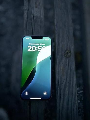 aoc 24: IPhone 14, Б/у, 128 ГБ, Голубой, Зарядное устройство, Защитное стекло, Кабель, 100 % — 3